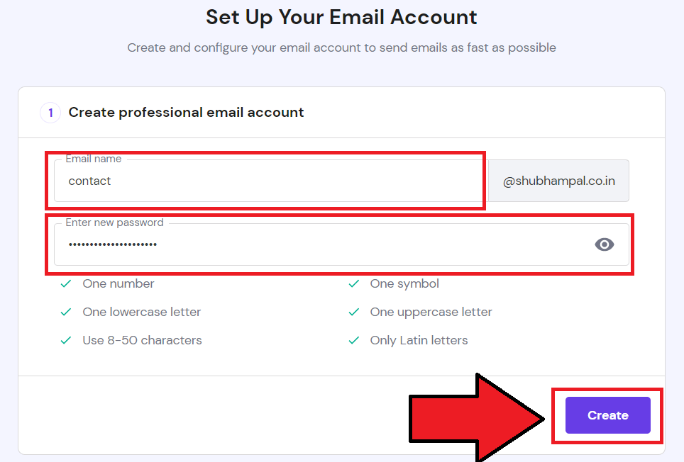 create free business email