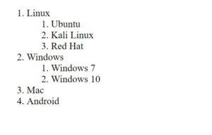 HTML Programs With Their Input And Output