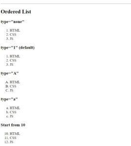 HTML Programs With Their Input And Output