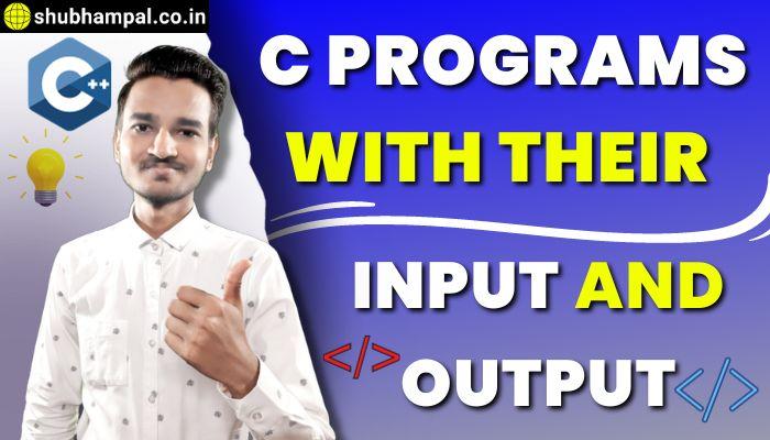 c programs