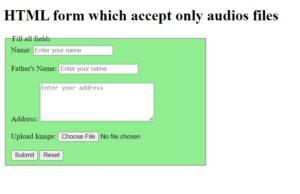 HTML Programs With Their Input And Output