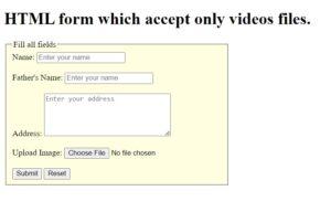 HTML Programs With Their Input And Output