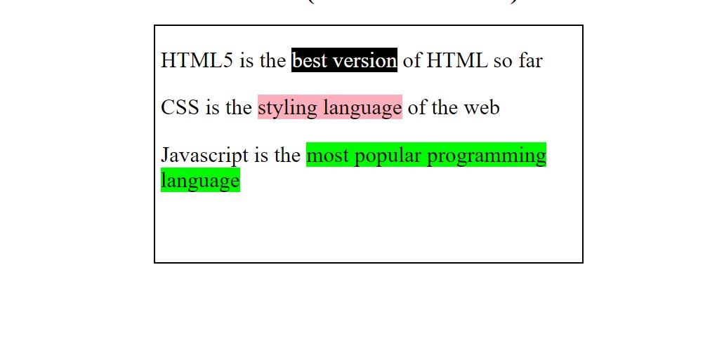 HTML-CSS Programs With Their Input And Output