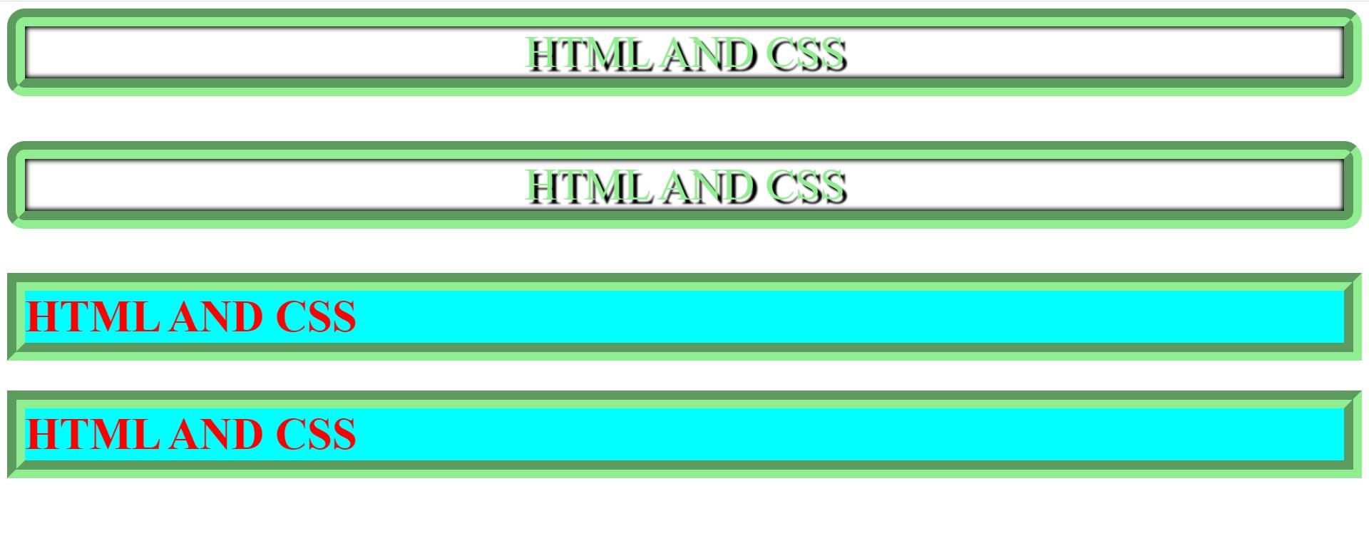 HTML-CSS Programs With Their Input And Output