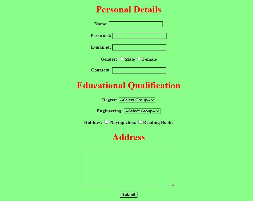 HTML-CSS Programs With Their Input And Output image.