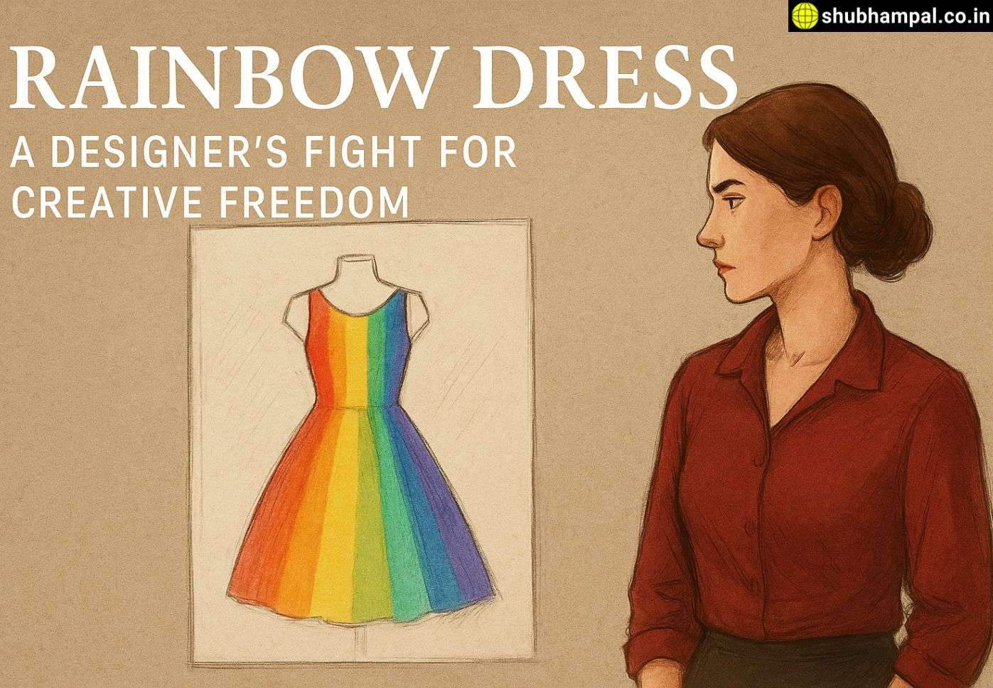 rainbow dress fashion story