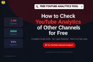 how to check youtube analytics of other channels