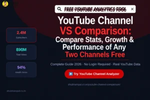 youtube channel vs comparison