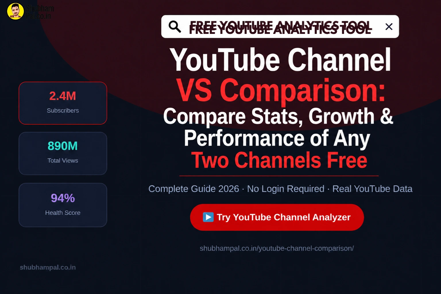 youtube channel vs comparison